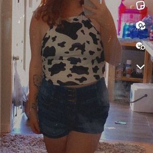 Cow crop top